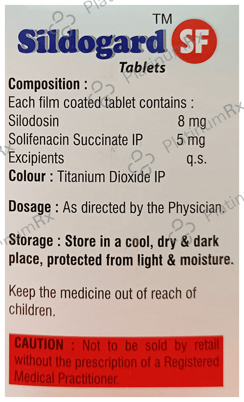 Sildogard SF 8/5mg Tablet 10s