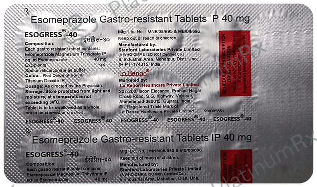 Esogress 40mg Tablet 15s