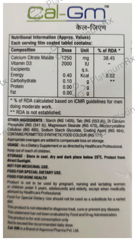 Cal-GM Tablet 30 Tablet