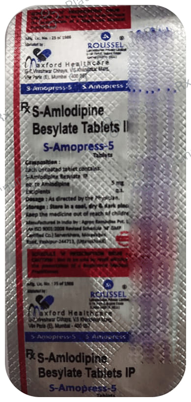 S-Amopress 5mg Tablet
