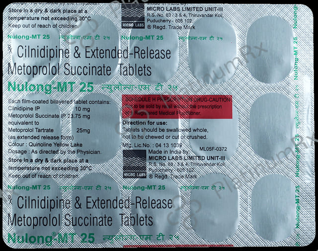 Nulong MT 10/25mg Tablet ER 15s