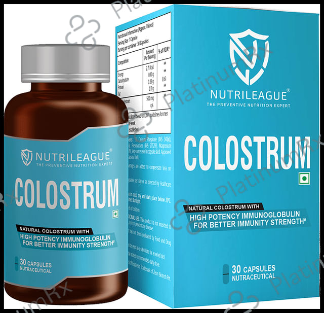 Nutrileague Colostrum 500mg Capsule for Better Immunity Strength