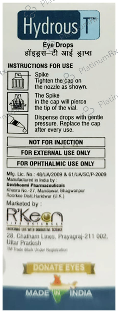 Hydrous T Eye Drop