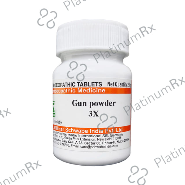 Dr Willmar Schwabe India Gun Powder Trituration Tablet 3X