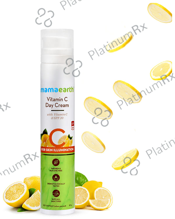 Mamaearth Vitamin C Face Cream - Paraben & Silicone-Free - For All Skin Types