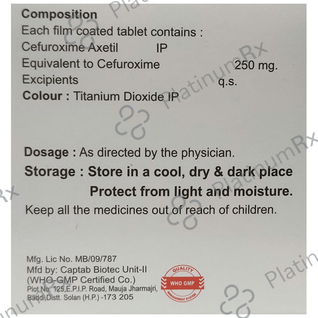 Sefta 250mg Tablet 10s