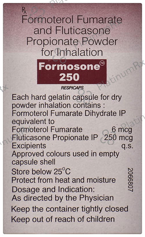 Formosone 250/6mcg Respicap 30s