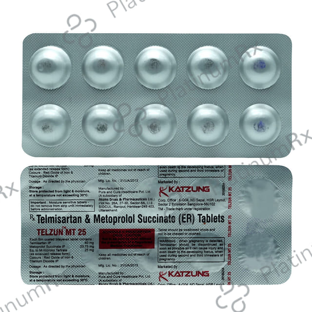 Telzun-MT 40mg/25mg Tablet