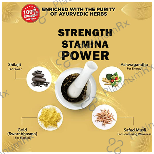 Vyroxx Shilajit Ayurvedic Capsule for Men