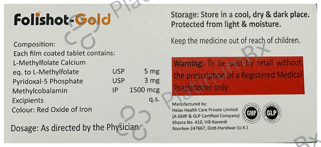 Folishot Gold Tablet 10s