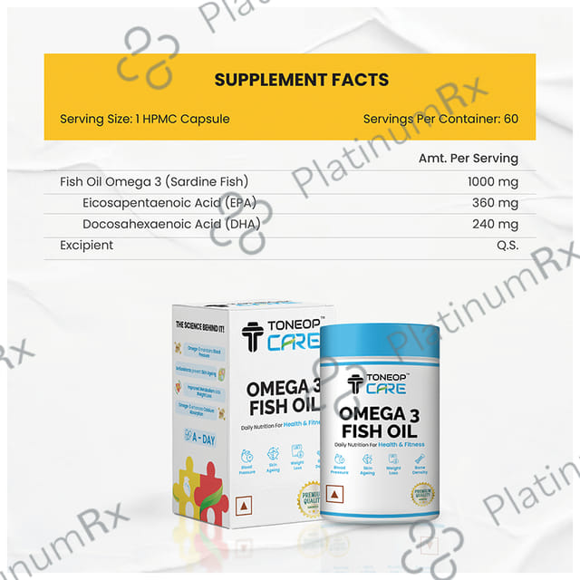 ToneOp Care Omega 3 Fish Oil Capsule 60s