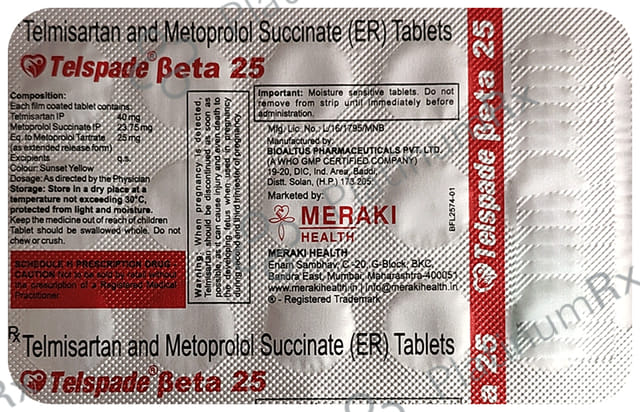 Telspade Beta 25mg Tablet ER 15s