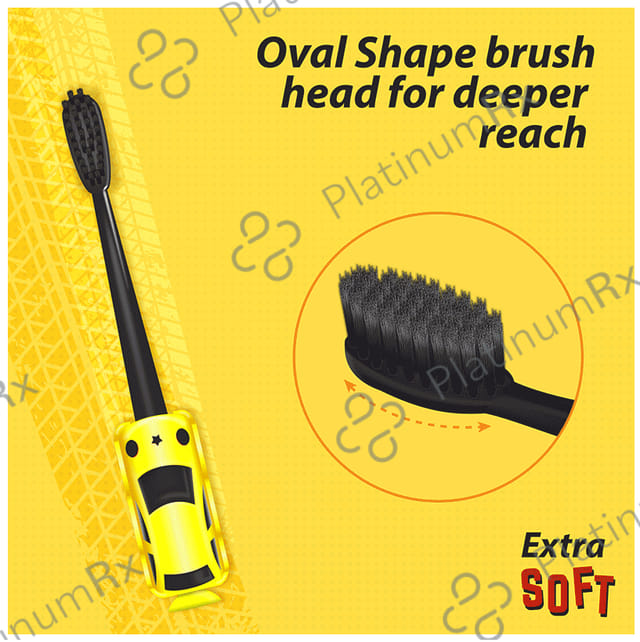 DentoShine Yellow Extra Soft Zippy Toothbrush for Kids