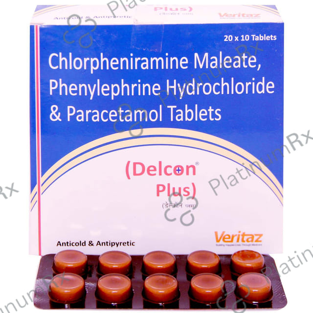 Delcon Plus 2/500/10mg Tablet 10s