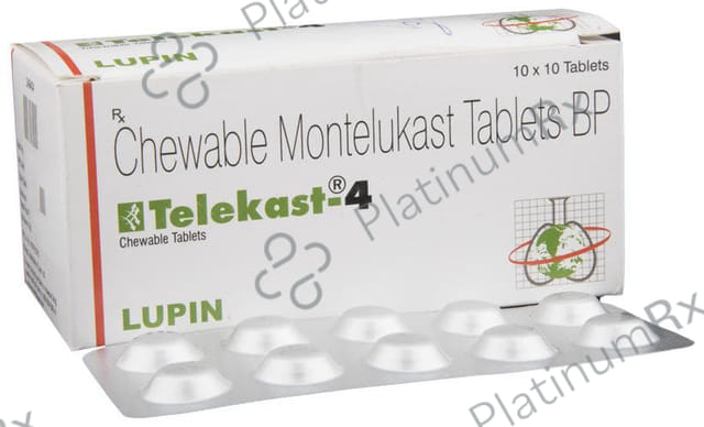Telekast 4mg Chewable Tablet 10s
