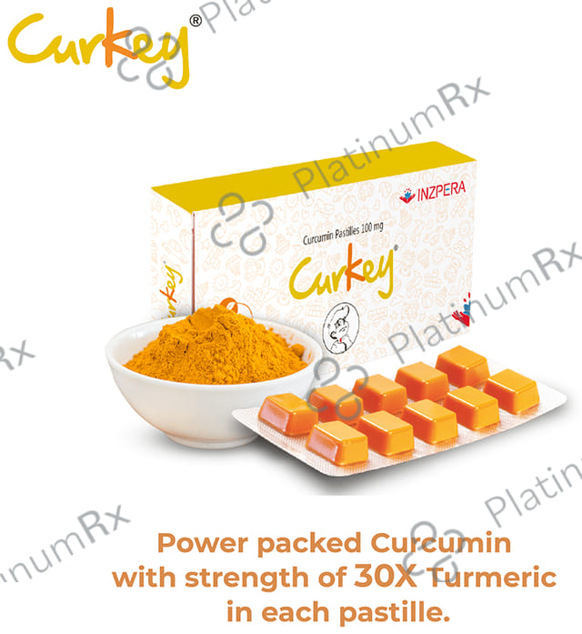 Curkey Curcumin 100mg Pastilles Soothing Mint 10s