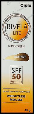 Rivela Lite Sunscreen Bronze SPF 50+ Cream 40gm