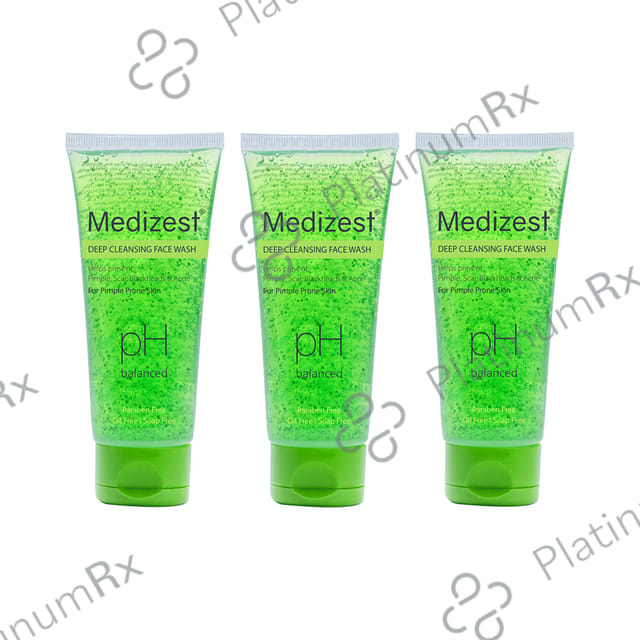 Medizest Deep Cleansing Face Wash (100ml Each) 3 Tube