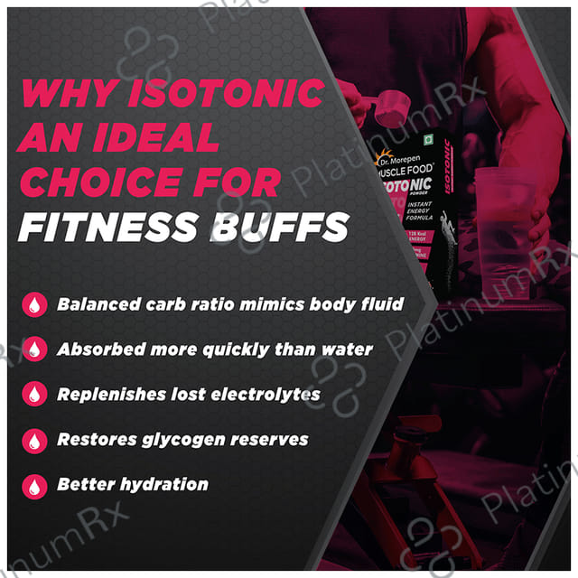 Dr. Morepen Muscle Food Isotonic Powder Litchi