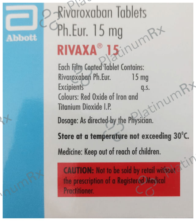 Rivaxa 15mg Tablet 15s