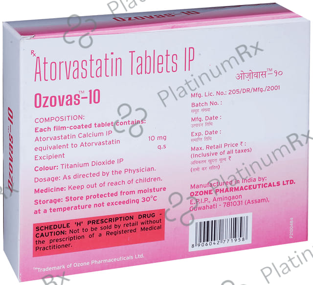 Ozovas 10mg Tablet 30s