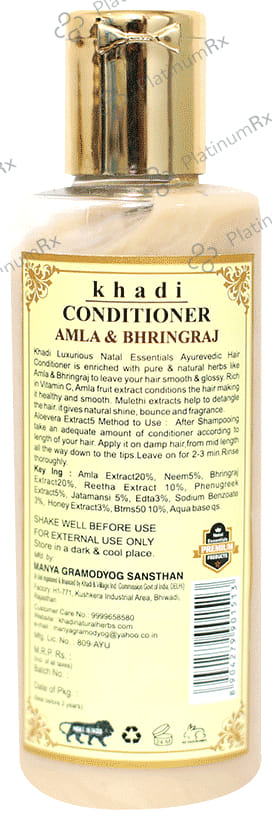 Luxurious Natal Essentials Ayurvedic Hair Conditioner Amla and Bhringraj