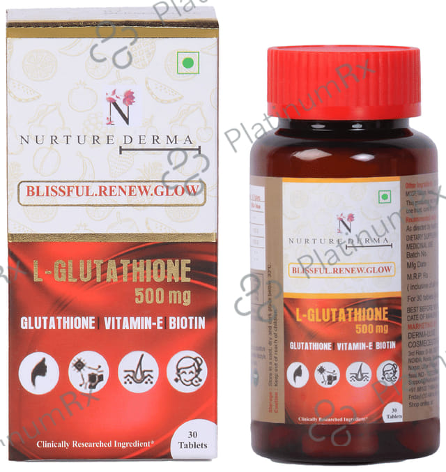 Nurture Derma L Glutathione 500mg Tablet 30s