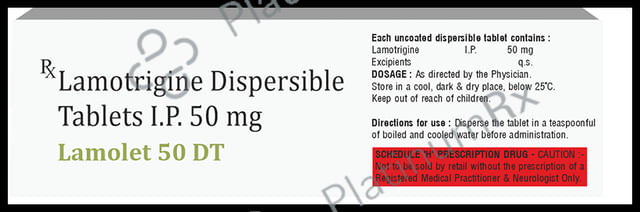 Lamolet 50mg Tablet DT