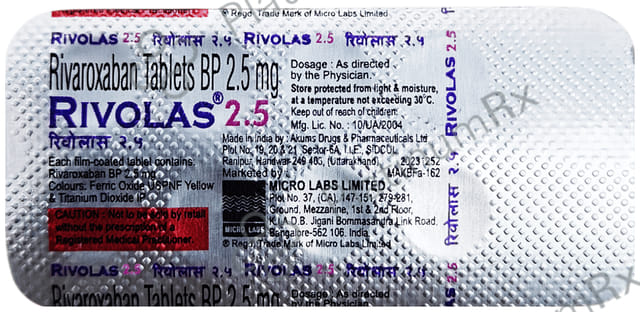 Rivolas 2.5mg Tablet 10s