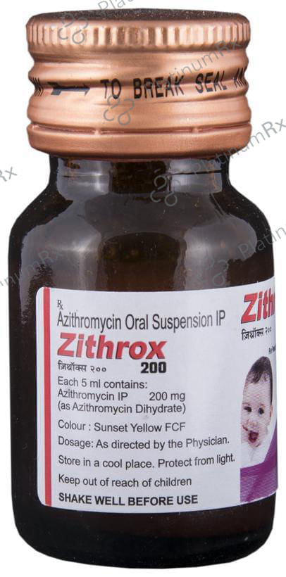 Zithrox 200mg Readyuse Suspension 15ml