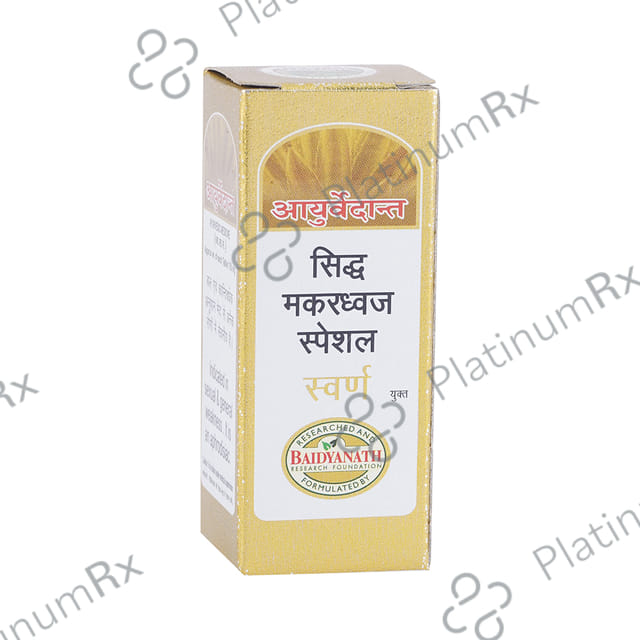 Baidyanath Ayurvedant Siddha Makardhwaj Special with Gold Tablet 10 tablets