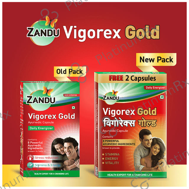 Zandu Vigorex Gold Capsule 12 capsules