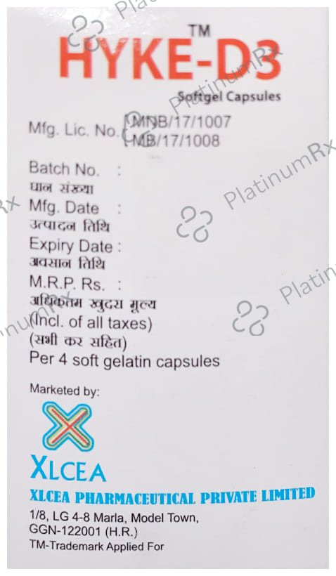 Hyke-D3 Softgel Capsule