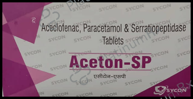 Aceton SP 100/325/15mg Tablet 10s Sycon Healthcare Pvt. Ltd.