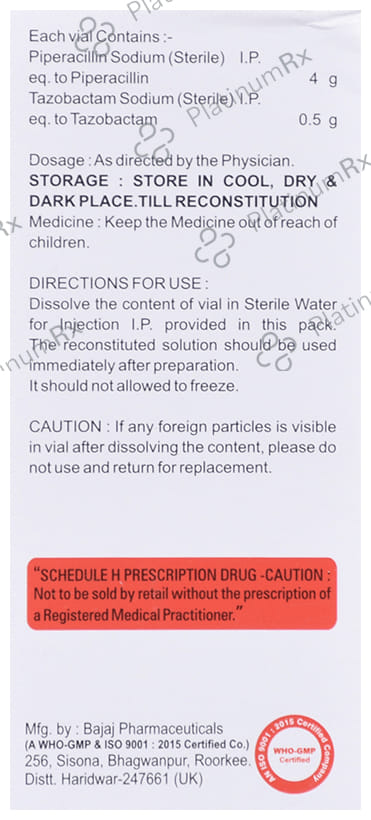 TAZON 4000MG/500MG INJECTION