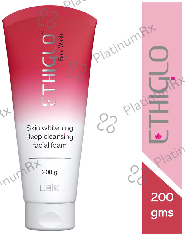Ethiglo Paraben Free Face Wash Skin Whitening & Deep Cleansing Facial Foam 200gm