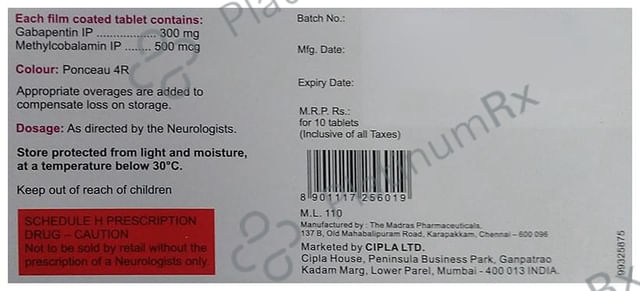Gabacip M Tablet