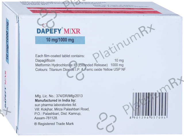 Dapefy M10/1000mg Tablet XR 7s
