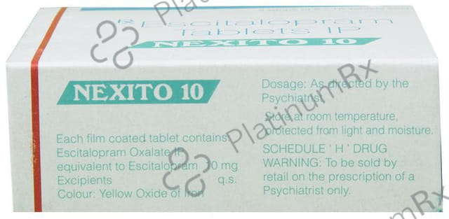Nexito 10mg Tablet 10s