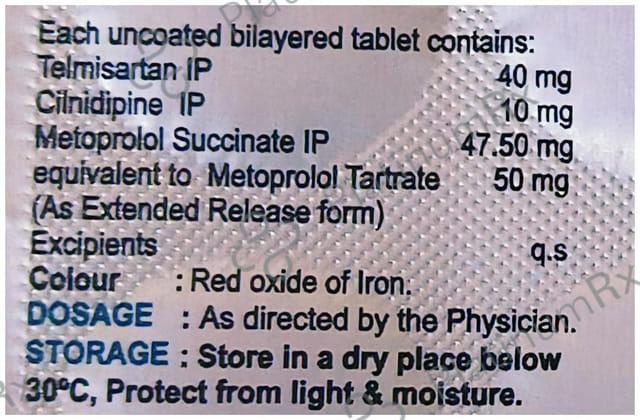 Telmiprime MC 10/50/40mg Tablet 10s