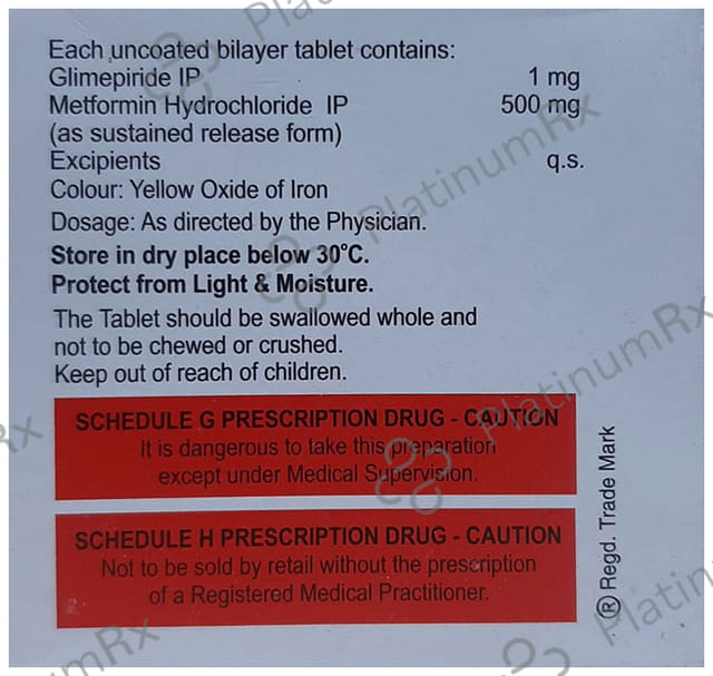 Prichek M 1/500mg Tablet SR 15s