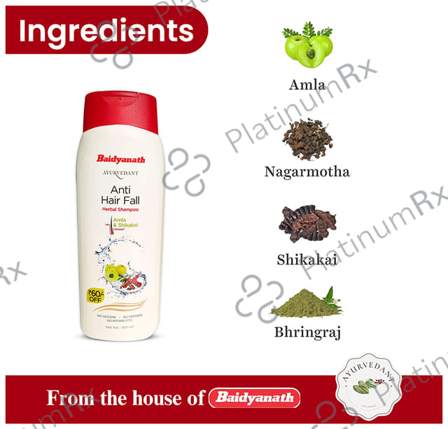 Baidyanath (Jhansi) Ayurvedant Herbal Anti Hairfall Shampoo
