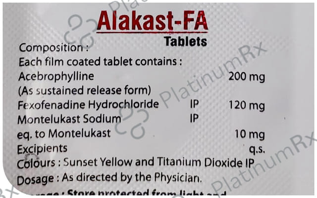 Alakast FA 10/120/200mg Tablet 10s