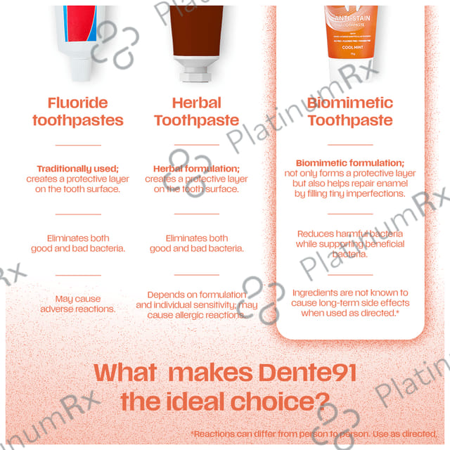 Dente 91 Anti Stain Expert Cool Mint 70gm Toothpaste 2s