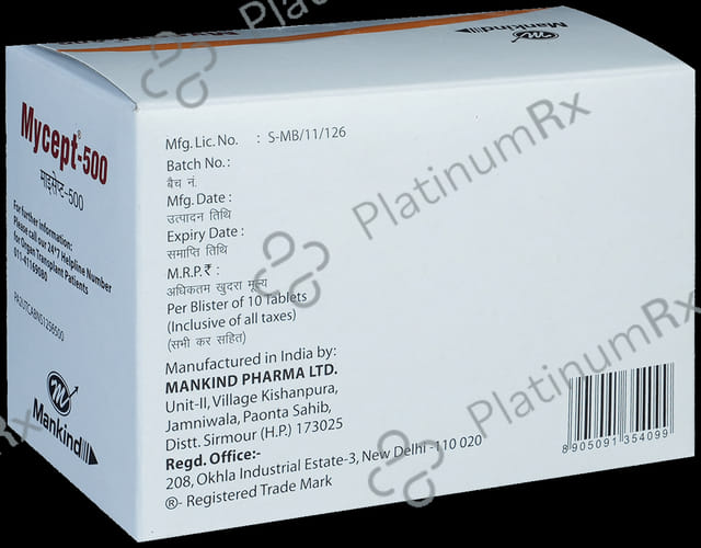 Mycept 500mg Tablet 10s