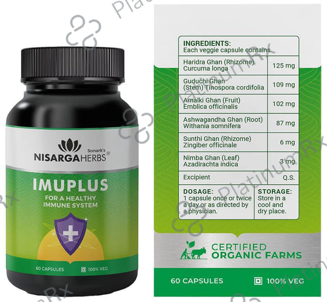 Nisarga Herbs Imuplus Veggie Capsule 60 vegicap