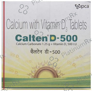 Calten D 500mg/500IU Tablet 15s