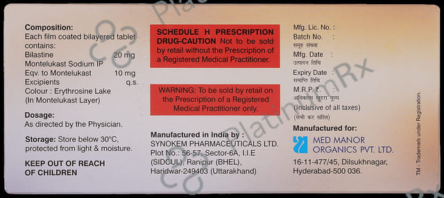 Bilahist M 20/10mg Tablet 10s