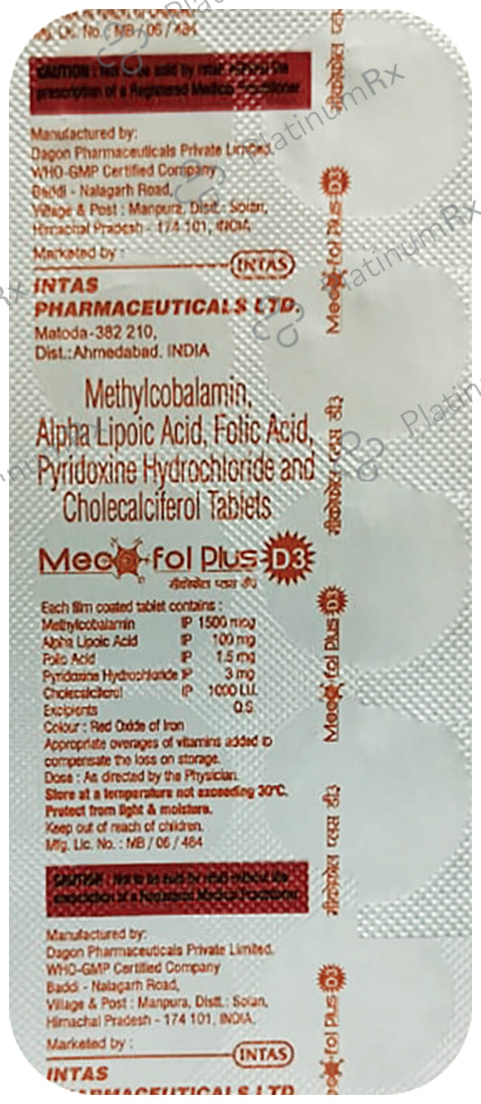 Mecofol Plus D3 Tablet 10s