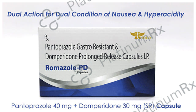 Romazole PD 30mg/40mg Capsule SR